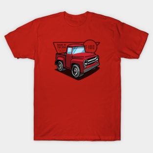 Vermilion Red F100 - 1956 T-Shirt